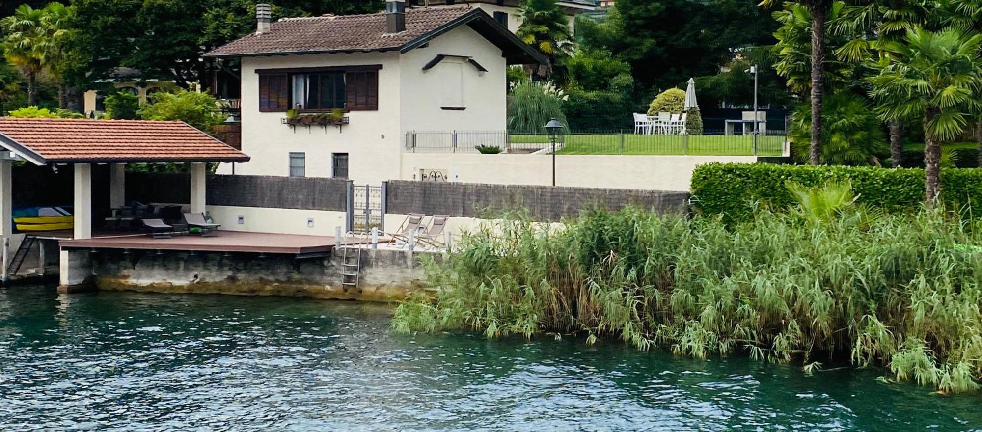 LA PLAYA Cottage con spiaggia privata Pettenasco Esterno foto